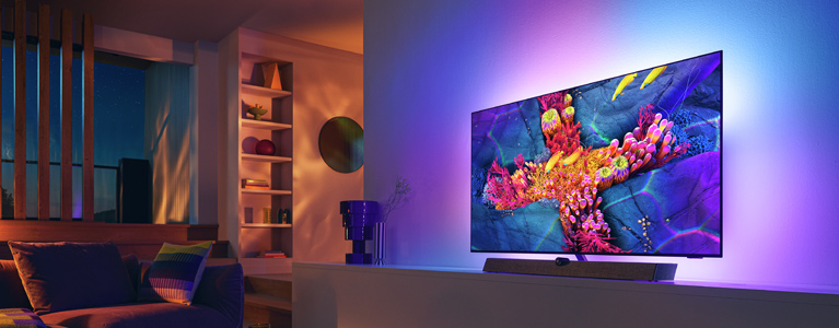 Two new OLED+ models added to the Philips 2022 Ambilight TV range